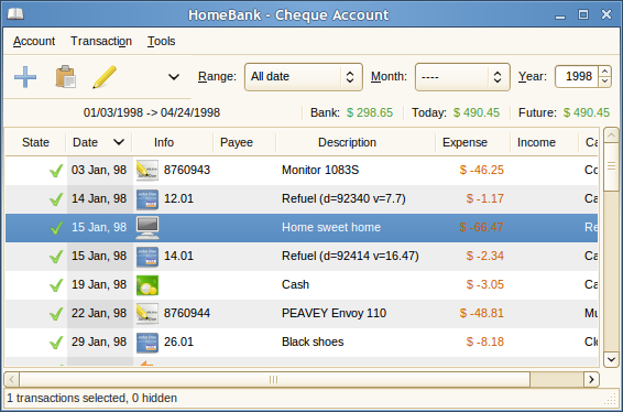 Mâli hesaplarınızı HomeBank ile yönetin Mâli hesaplarınızı HomeBank ile yönetin