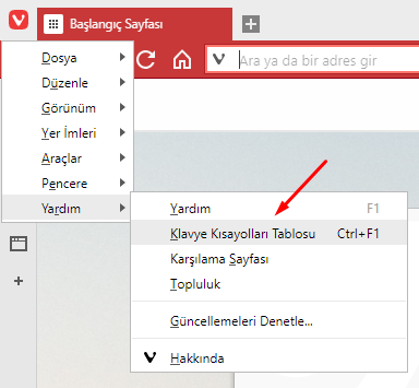 Vivaldi Browser'da Klavye Kısayollarını Öğrenmek Vivaldi Browser'da Klavye Kısayollarını Öğrenmek