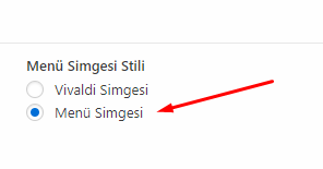 Vivaldi Browser'da Menü Simgesini Değiştirmek Vivaldi Browser'da Menü Simgesini Değiştirmek