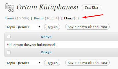 WordPress'te "Eksiz" Resimleri Silmeyi Unutmayalım WordPress'te "Eksiz" Resimleri Silmeyi Unutmayalım