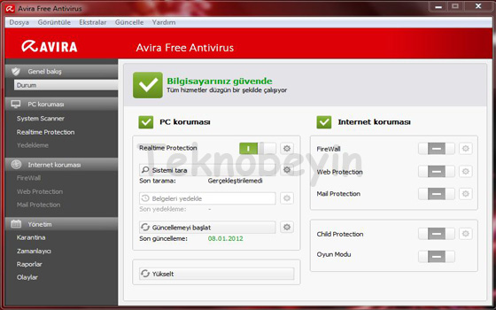 Avira Free Antivirüs