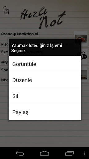 Hızlı Not 4