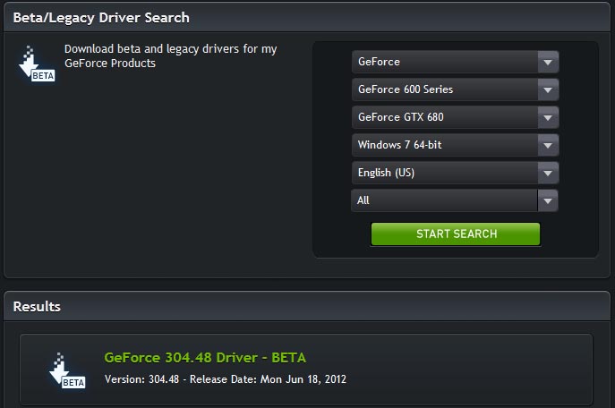 nvidia driver 304.48