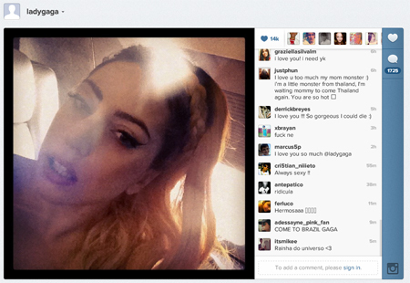 lady gaga instagram