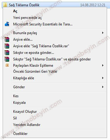 sağ tıklama 1