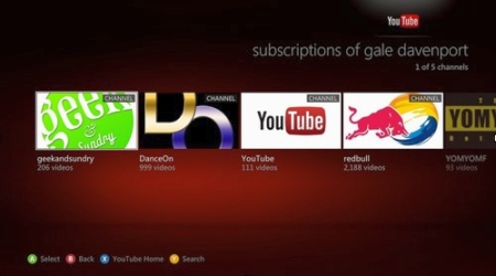 xbox360-youtube uygulaması