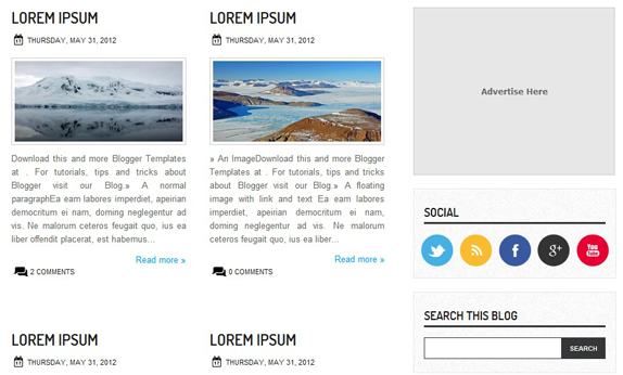 blogger için business solutions teması