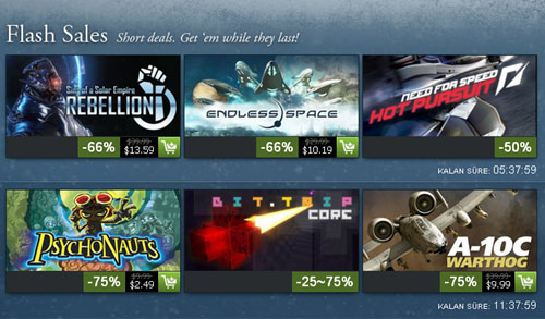 steam 31 aralık flaş indirimler