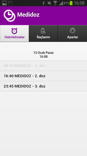 Medidoz İlaç Hatırlatıcı 3