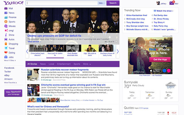 Yahoo Yeni Tasarım