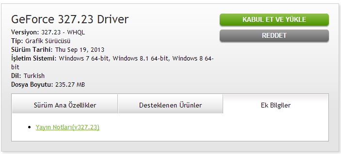 GeForce 327.23 driver