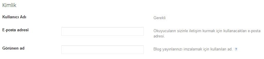 Blogger İletişim Formu 2