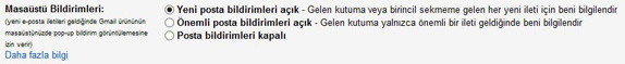 gmail masaustu bildirim