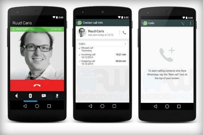 whatsapp arama ozelligi