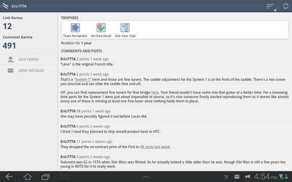 BaconReader for Reddit android