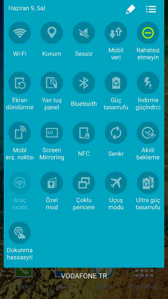 galaxy s5 rahatsiz etmeyin modu