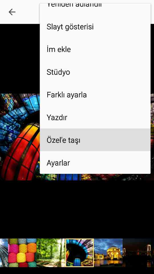 galaxy s5 resim video gizleme