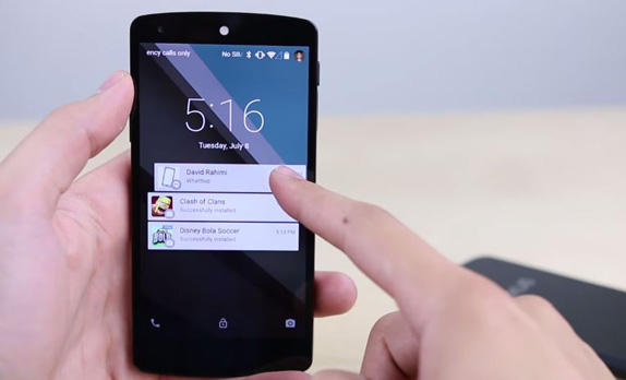 Android Lollipop ozellikleri bildirimler