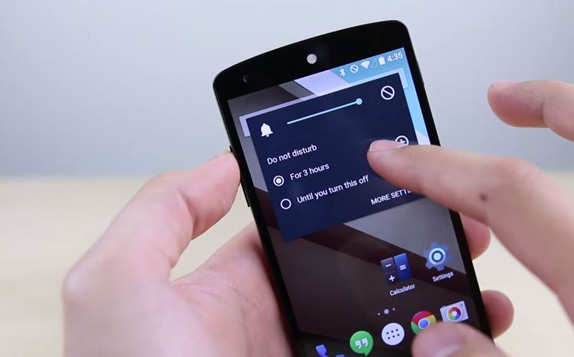Android Lollipop ozellikleri rahatsiz etmeyin modu