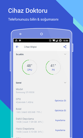 android telefon cihaz bilgisi