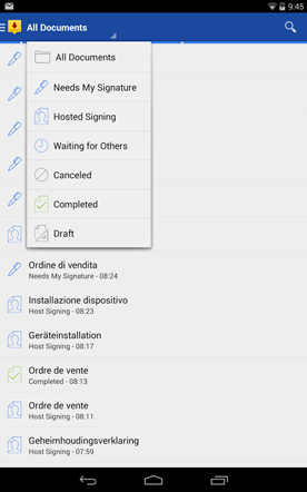 DocuSign android