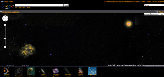 google sky