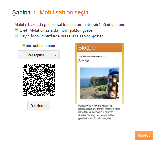 blogger mobil tema