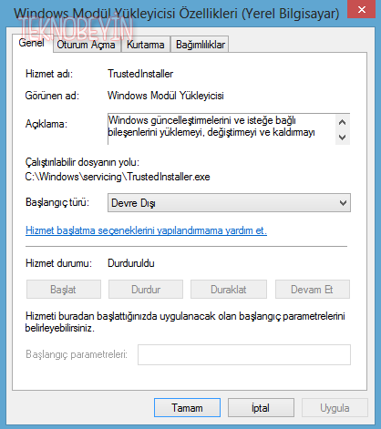 windows8 cpu kullanimi azaltma