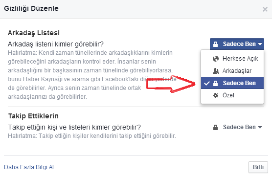 facebook arkadaslari gizlemek 4