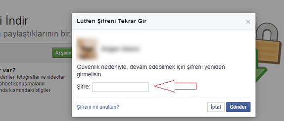 facebook yedek almak 5