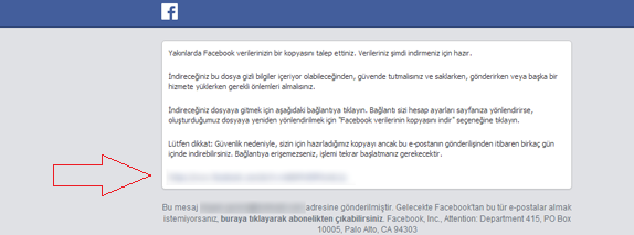facebook yedek almak 9