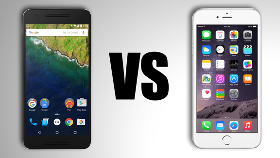 nexus 6p iphone 6s plus dusme testi