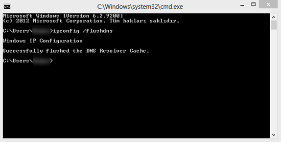 dns onbellek temizleme 3