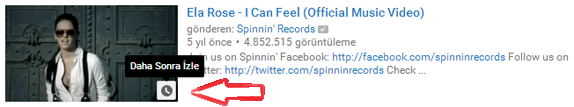 youtube daha sonra izle 1