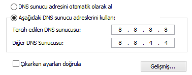 google dns kullanimi 5