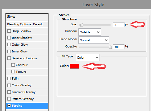 photoshop yaziya kenar cizgisi eklemek 7