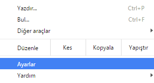 google chrome yazim denetimi kapatmak 1