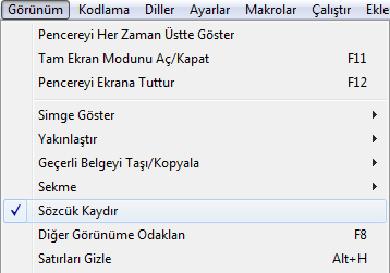notepad plus plus sozcuk kaydirma 2