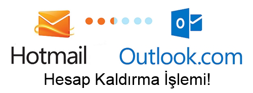 outlook hesap silme