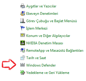 windows defender kapatmak 3