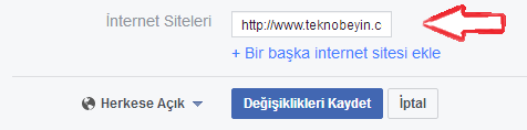 facebook internet sitesi ekleme 5