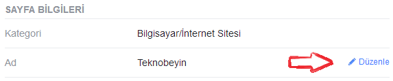 facebook sayfa adi degistirmek 2