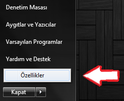 windows 7 baslat menusu simgelerini kucultmek 2