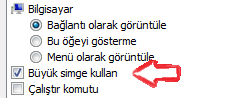 windows 7 baslat menusu simgelerini kucultmek 4