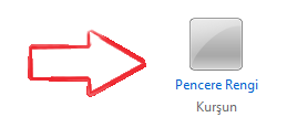 windows 7 pencere rengini degistirmek 3