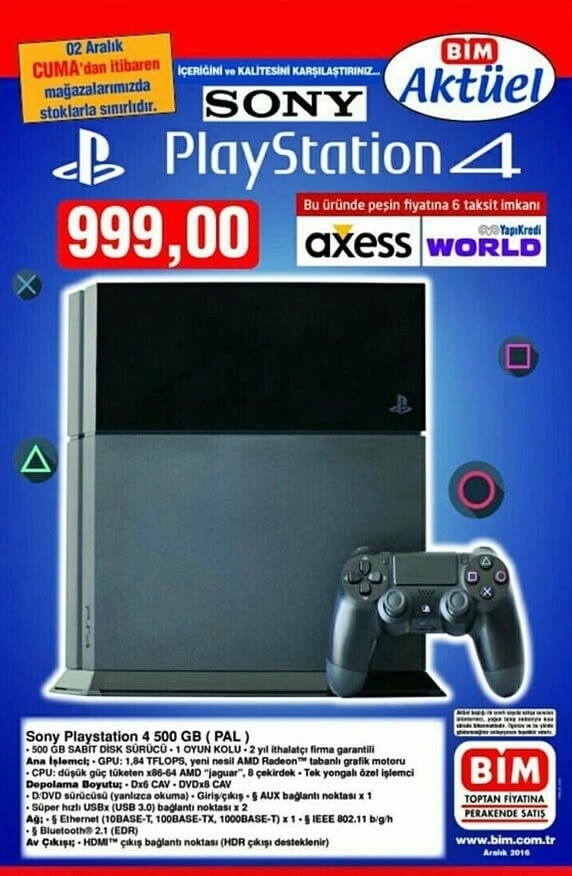 bim en ucuz playstation 4