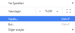 google chrome sayfa yazdirmak 2