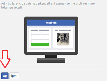 facebook profil resmiyle giris 4