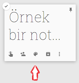 google keep not rengi degistirmek 2
