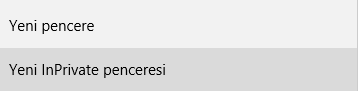 microsoft edge gizli sekme 2